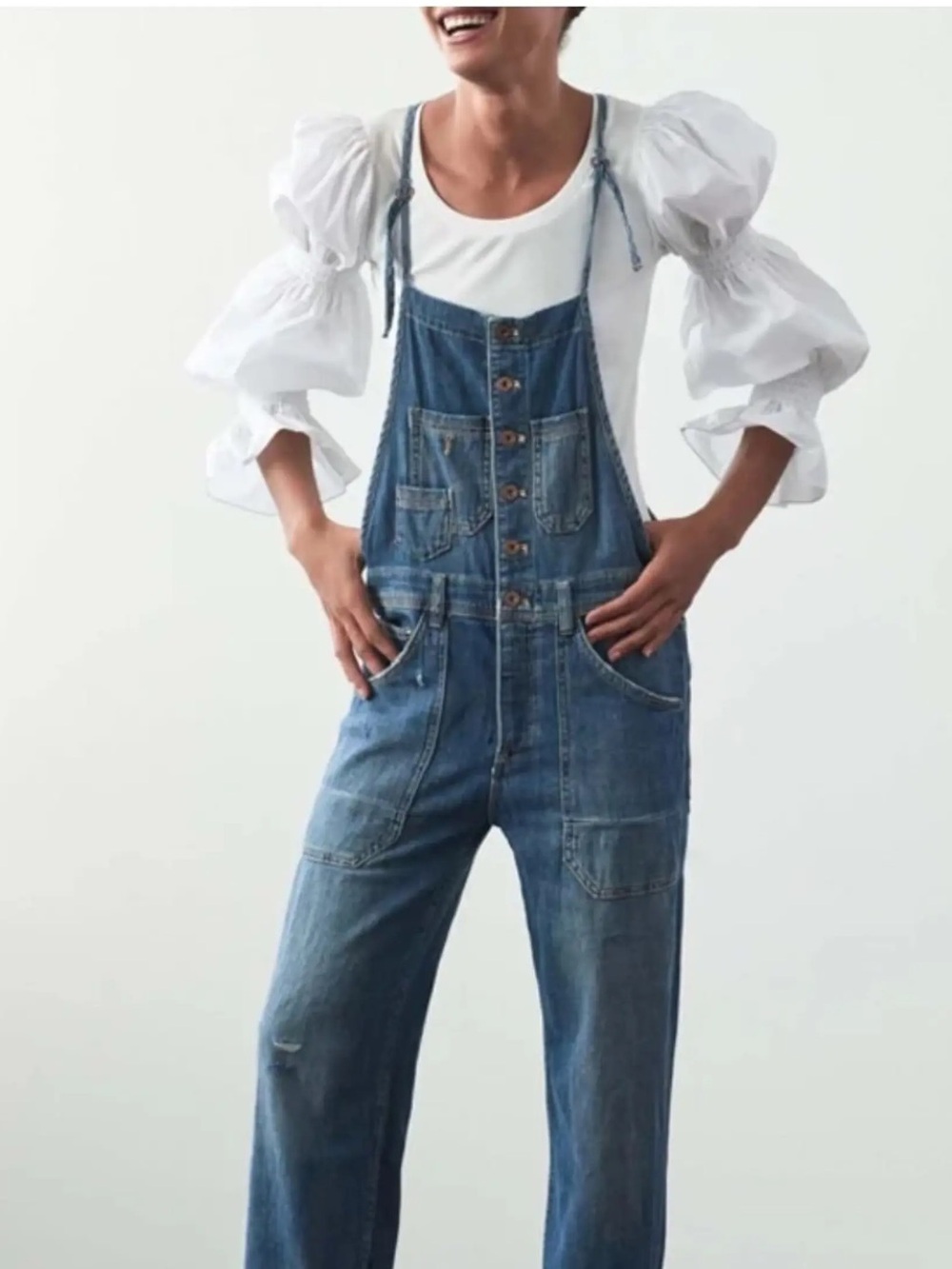 Pilcro Anthropologie Small Denim adjustable Overalls